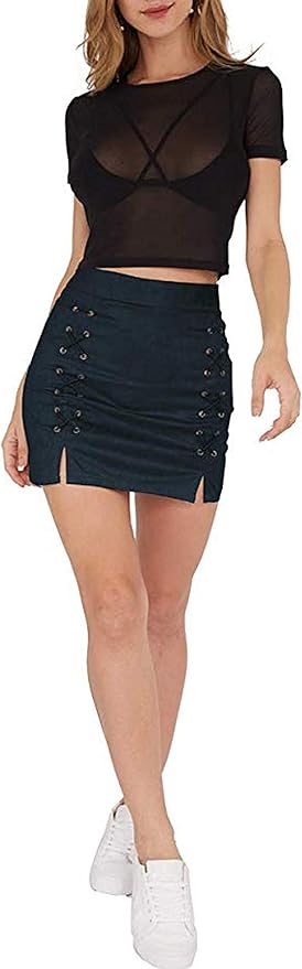 Navy Pencil Skirt